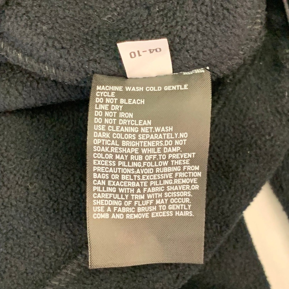 Uniqlo Mens Large Black Fleece Quarter Zip Pullover Sweater 241-449751 Recycled - Picture 6 of 10
